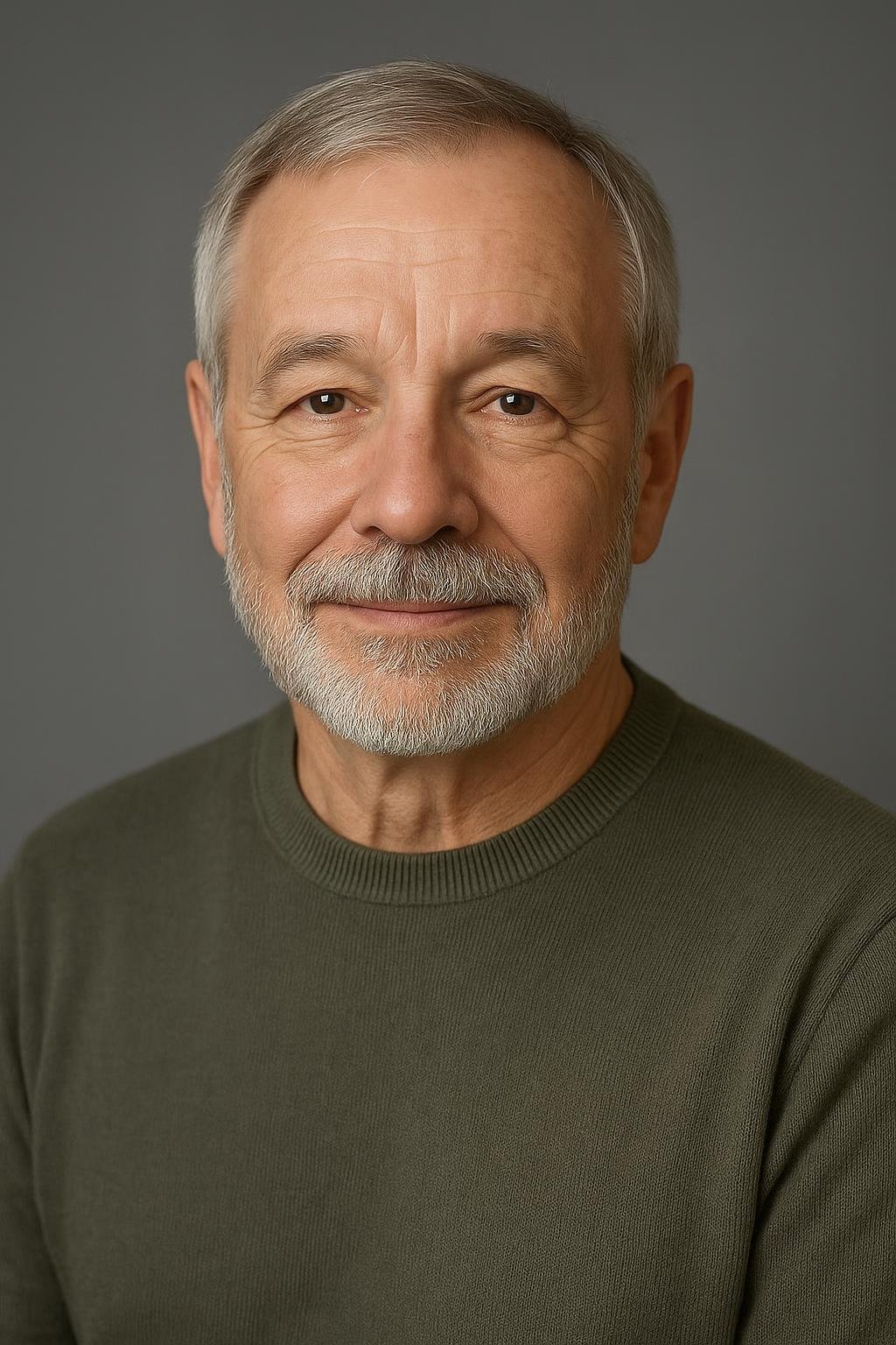 Professional headshot made from the same photo