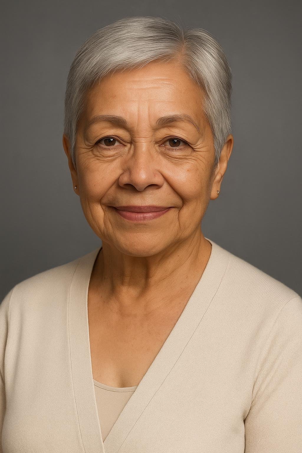 Professional headshot made from the same photo